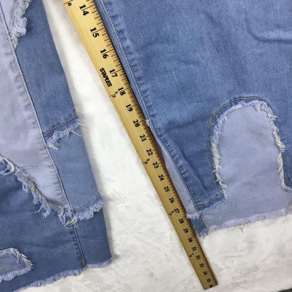 ASHLEY STEWART Patchwork Denim Mom Jeans Women's Size 12 - Picture 9 of 10